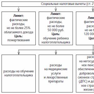 Social tax deductions Art. 219 Tax Code of the Russian Federation social